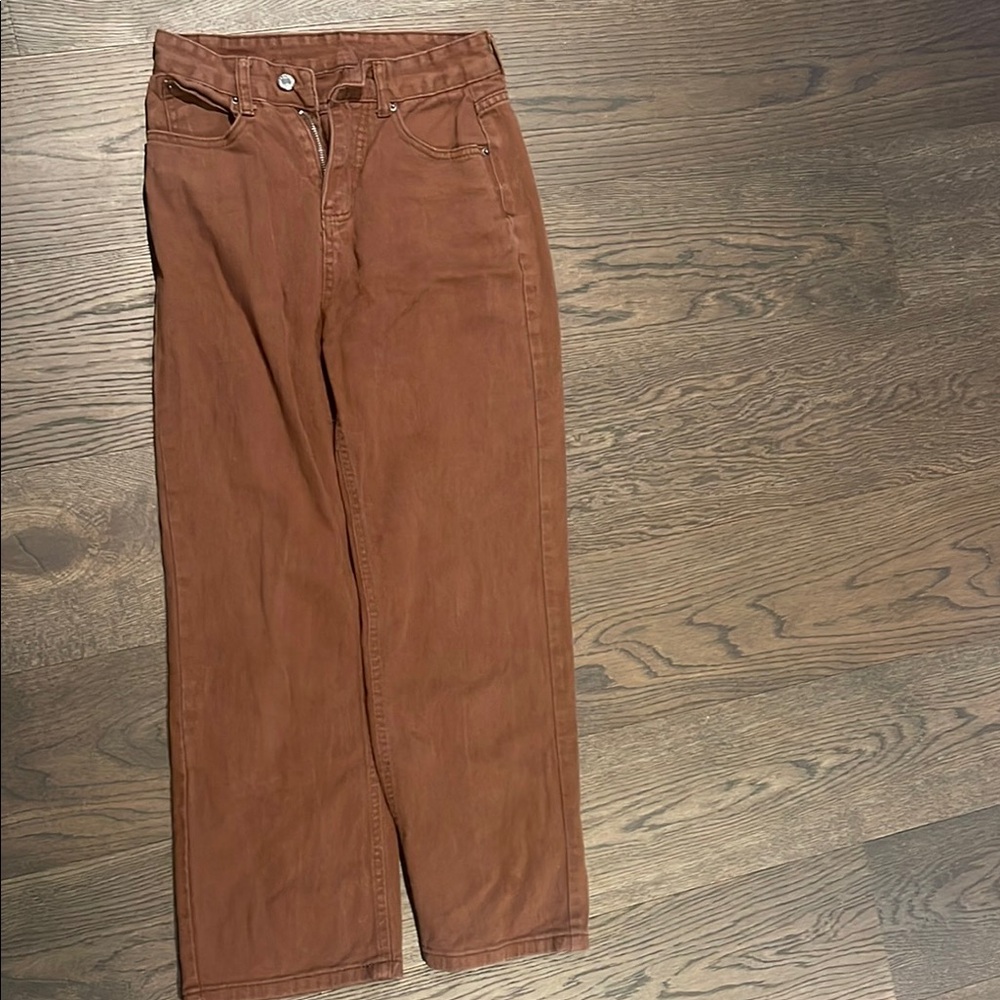 Brown Chinos Straight-Leg Jeans